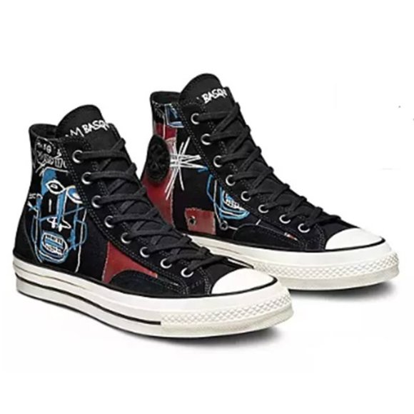 Converse Other - Converse X Basquiat Chuck 70 Hi Canvas Sneakers